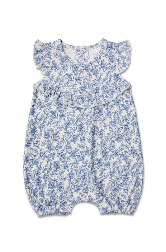 Marquise Blue Floral Playsuit - Little Hero Kids