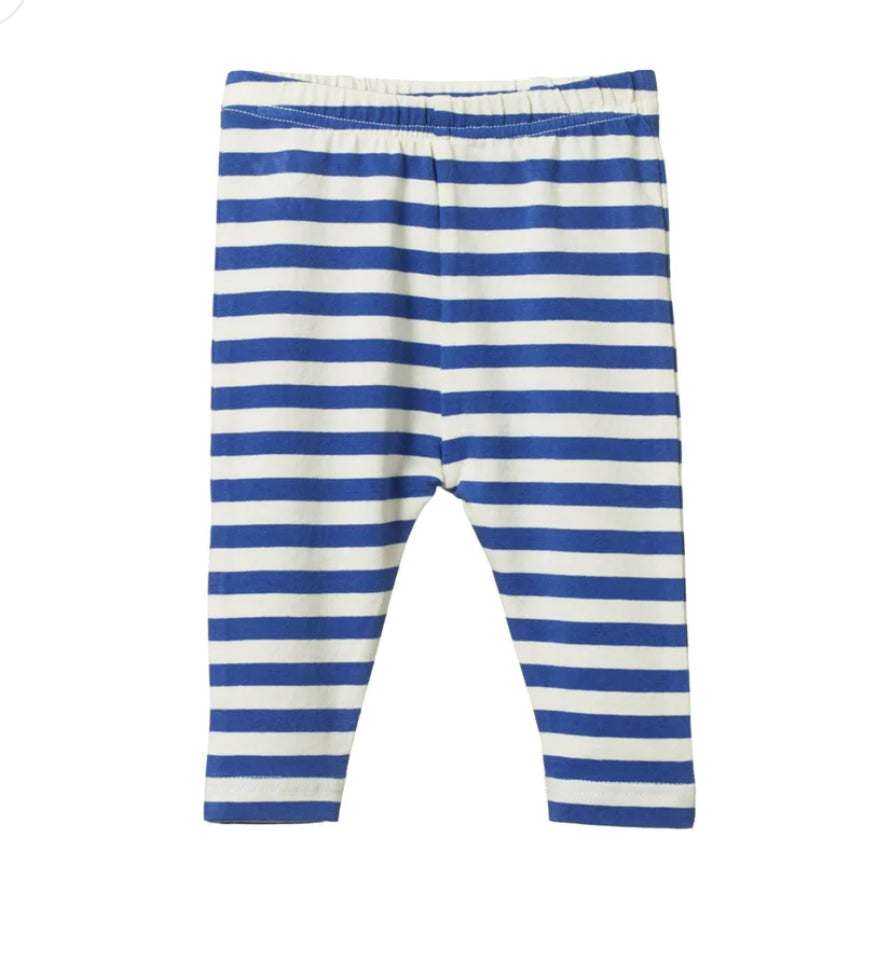 Nature Baby - Leggings- Isle Blue Sea Stripe - Little Hero Kids