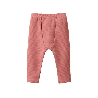 Selby Waffle Pants Rose Clay - Little Hero Kids